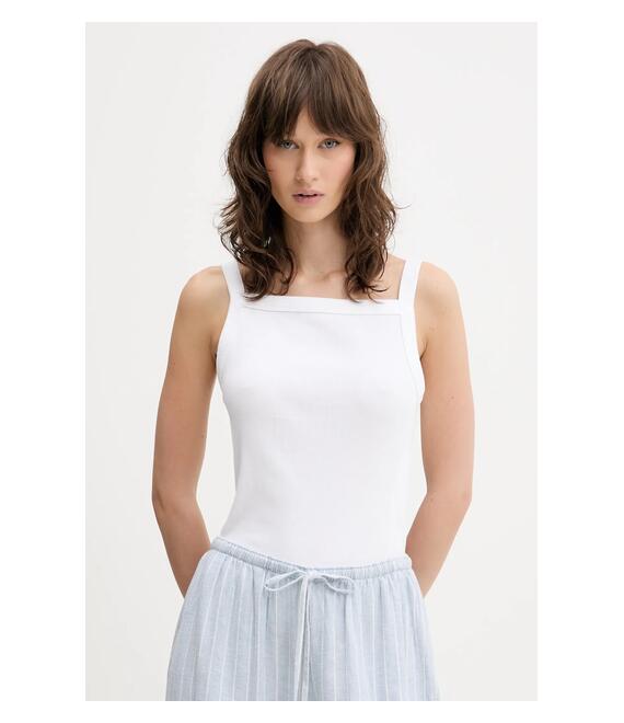 Top Abercrombie & Fitch χρώμα: άσπρο, KI139-5108