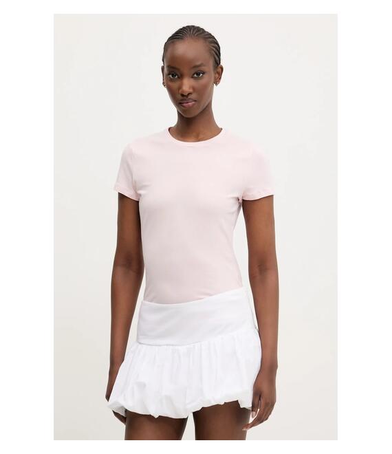 Μπλουζάκι Abercrombie & Fitch χρώμα: ροζ, KI139-5249
