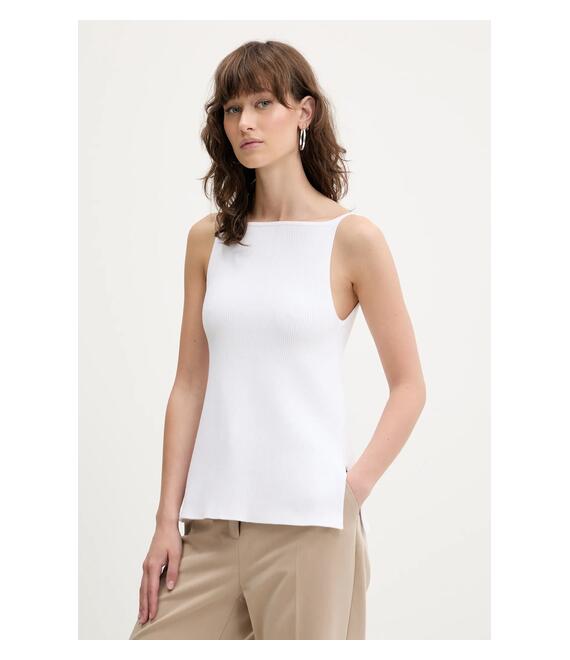 Top Abercrombie & Fitch χρώμα: άσπρο, KI150-5209