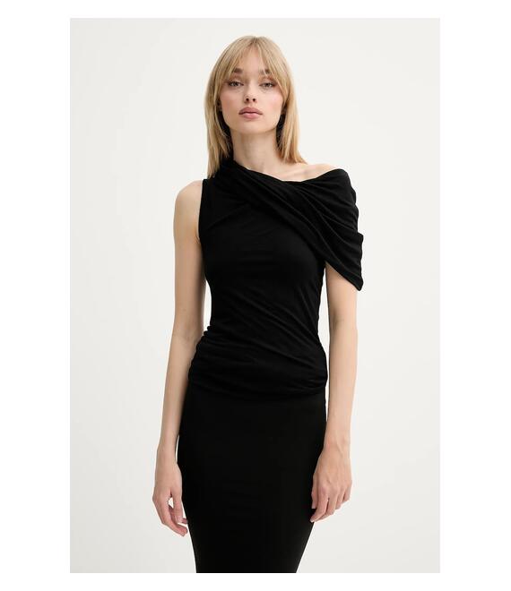 Μπλουζάκι Rick Owens Lilies χρώμα: μαύρο, LI01E4223RV