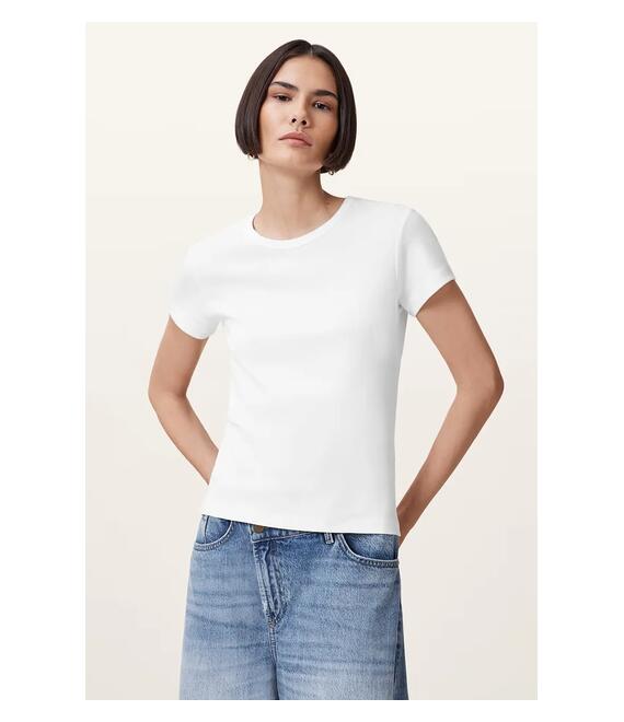 Βαμβακερό μπλουζάκι AllSaints STEVIE χρώμα: άσπρο, W194JA