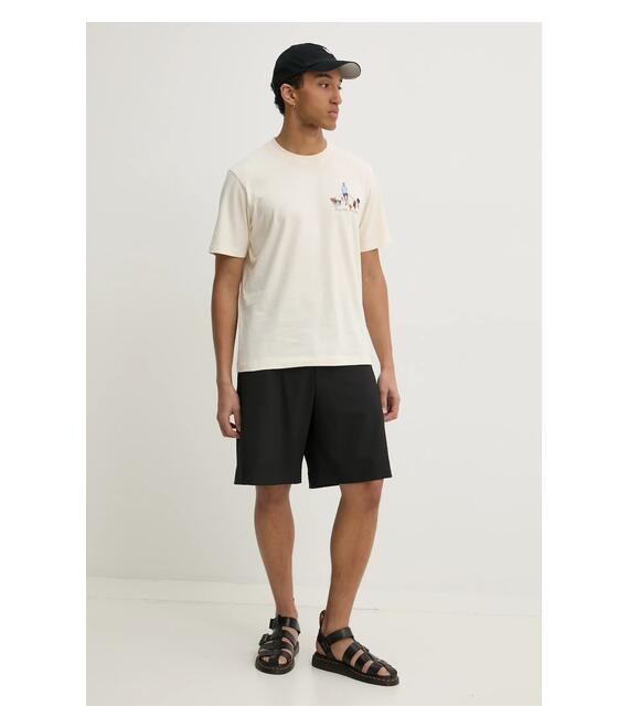 Βαμβακερό μπλουζάκι Filling Pieces χρώμα: μπεζ, 74499819936