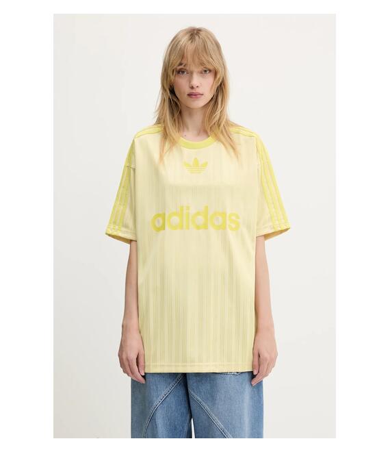 Μπλουζάκι adidas Originals Adicolor Poly T χρώμα: κίτρινο, JP1026