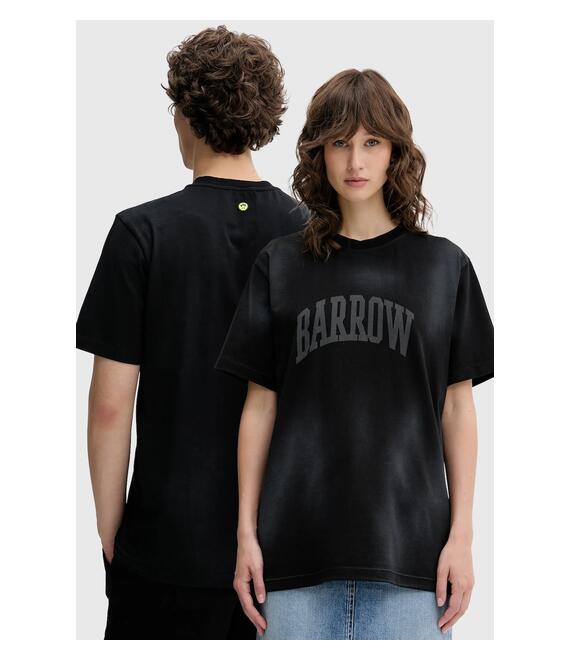 Βαμβακερό μπλουζάκι Barrow χρώμα: μαύρο, S5BWUATH045