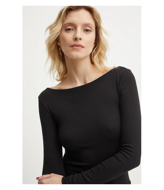 Longsleeve Answear Lab χρώμα: μαύρο