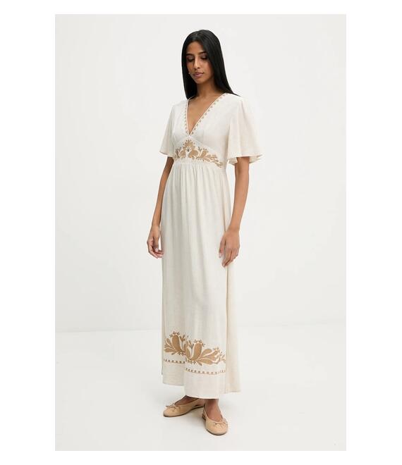 Φόρεμα Answear Lab χρώμα: καφέ