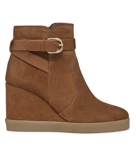 Μποτάκια Geox D Elidea Wedge D46VQA 02243 CD500 Καφέ