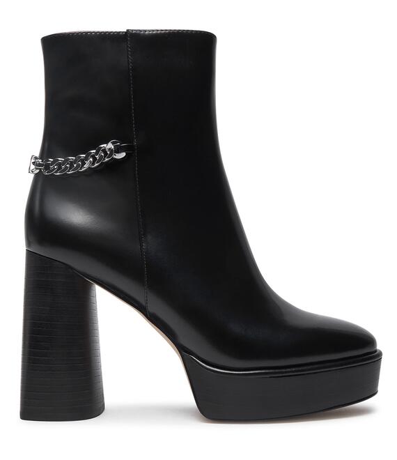 Μποτάκια MICHAEL Michael Kors Carlisle Leather Platform Boot 40F4CLME1L Μαύρο
