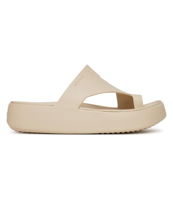 Σαγιονάρες Crocs Getaway Platform Toe Loop 210834 Μπεζ