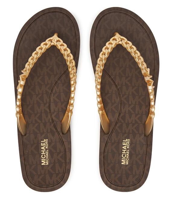 Σαγιονάρες MICHAEL Michael Kors Zaza 40S5ZAFA1B Χρυσό Σαγιονάρες MICHAEL Michael Kors Zaza 40S5ZAFA1B Χρυσό
