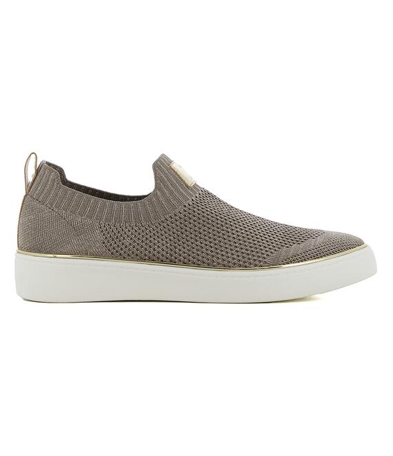 Taupe slip-on sneaker