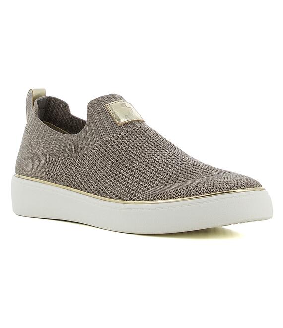 Taupe slip-on sneaker