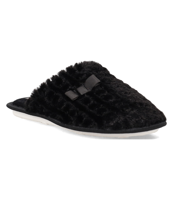 Μαύρη γυναικεία παντόφλα