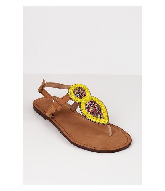 ΣΑΝΔΑΛΙΑ ΔΕΡΜΑΤΙΝΑ ΜΕ ΧΑΝΤΡΕΣ ΚΑΙ ΓΕΩΜΕΤΡΙΚΟ UPPER - 4230003116