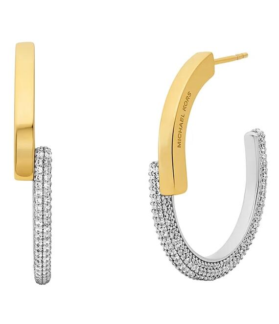 Ασημένια επιχρυσωμένα σκουλαρίκια Michael Kors MKC1752CZ931