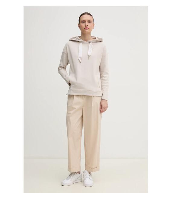 Μπλούζα Joop! χρώμα: μπεζ, με κουκούλα