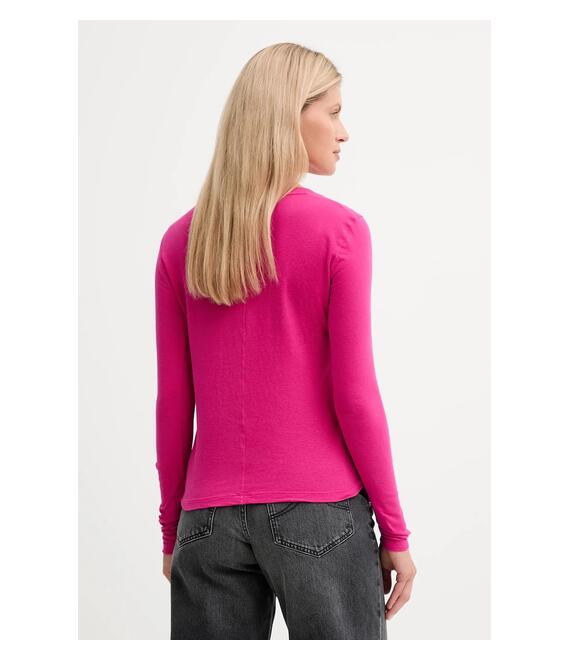 American Vintage βαμβακερή μπλούζα με μακριά μανίκια