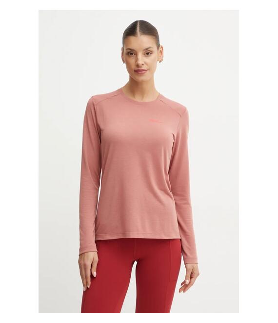 Αθλητικό μακρυμάνικο Jack Wolfskin Vonnan χρώμα: κόκκινο, A60290