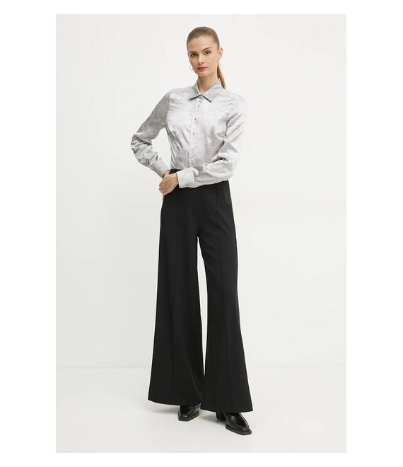 Πουκάμισο Pinko χρώμα: ασημί, 104425 A285