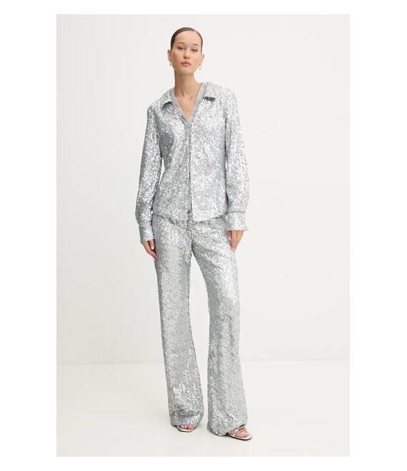 Πουκάμισο Stine Goya χρώμα: ασημί, S005-2260