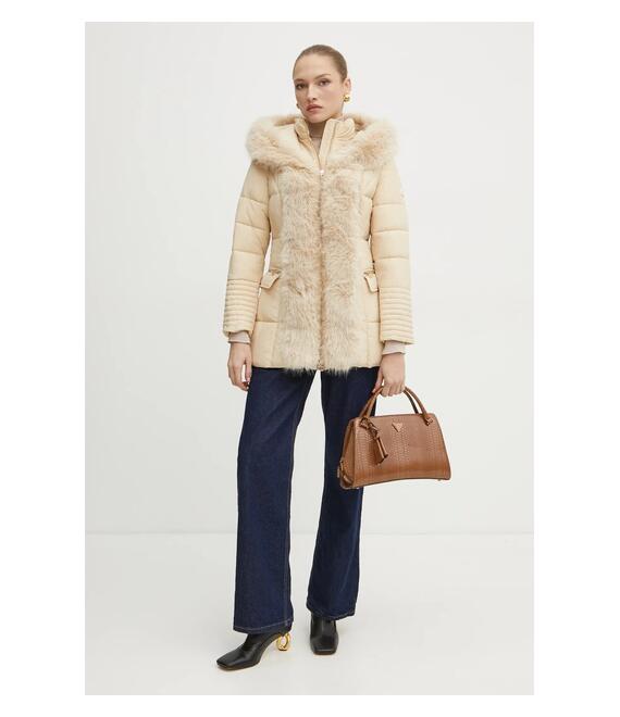 Μπουφάν Marciano Guess ZOE χρώμα: μπεζ, 4BGL41 7188A