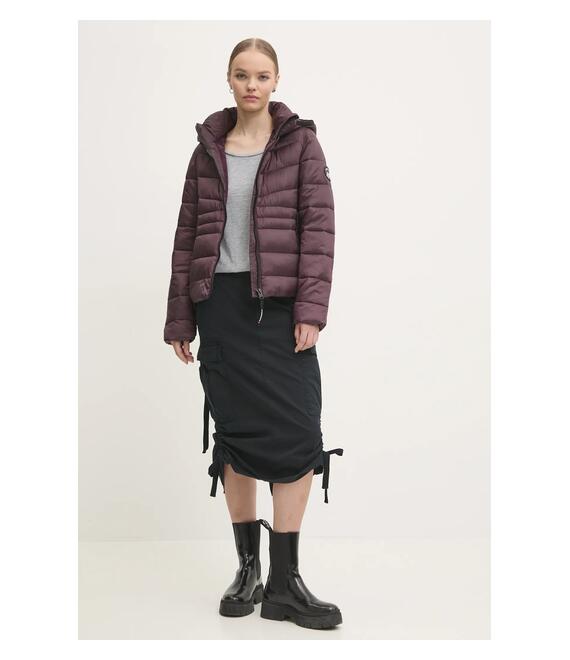 Μπουφάν Superdry χρώμα: μοβ, W5011724A-C4J