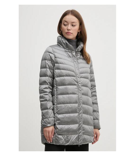 Μπουφάν με επένδυση από πούπουλα Geox χρώμα: ασημί, W4625D-T3154-F9822