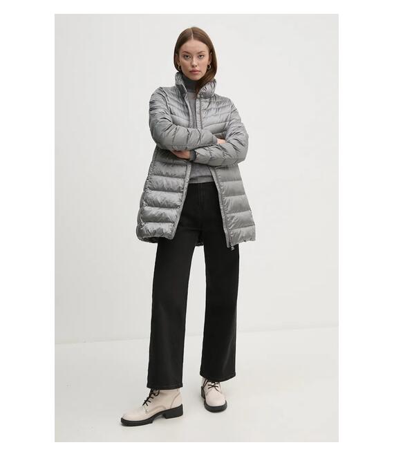 Μπουφάν με επένδυση από πούπουλα Geox χρώμα: ασημί, W4625D-T3154-F9822