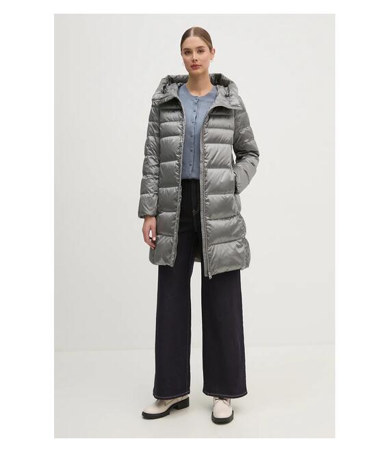 Μπουφάν με επένδυση από πούπουλα Geox χρώμα: ασημί, W4626G-T3154-F9822