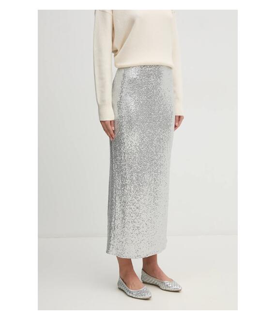 Φούστα United Colors of Benetton χρώμα: ασημί, 4RO6D0046