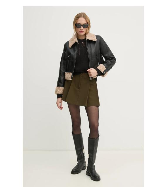 Πουλόβερ με προσθήκη μαλλιού Sisley γυναικείο, χρώμα: μαύρο, 15ZTM105H