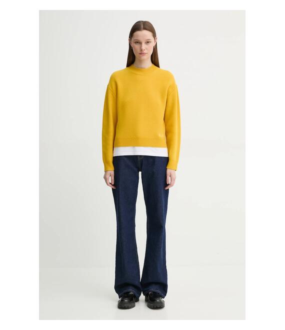 Μάλλινο πουλόβερ A.P.C. pull esther γυναικείο, χρώμα: κίτρινο, WVBDK.F23373