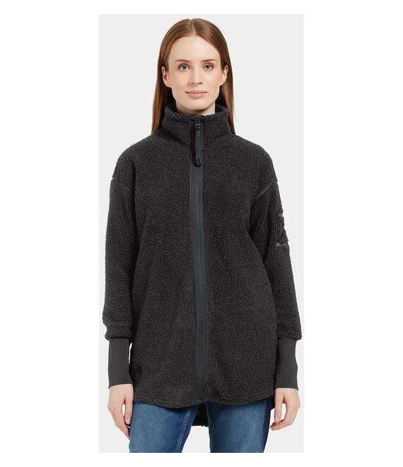 Φλις μπουφάν Didriksons SALLY χρώμα: μαύρο, 505165