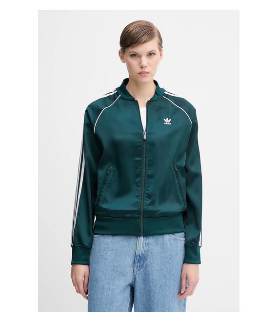 Μπλούζα adidas Originals Sst Satin Tt χρώμα: πράσινο, JZ6732