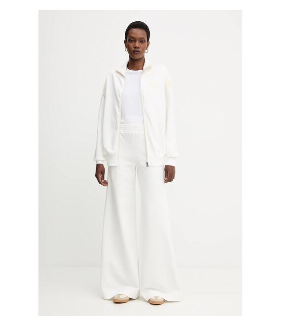 Φούτερ από μαλλί και μείγμα Ermanno Scervino χρώμα: άσπρο, D474M606LEM