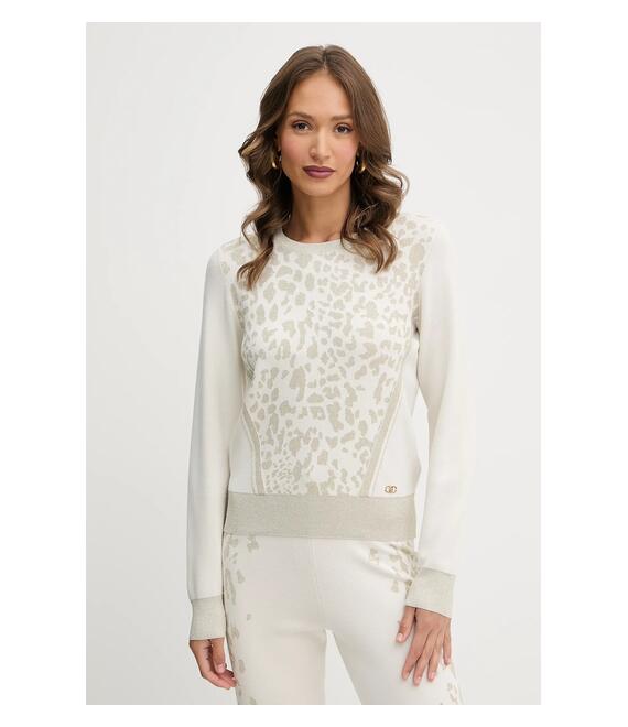 Πουλόβερ Liu Jo χρώμα: μπεζ, TF5172.MS49I