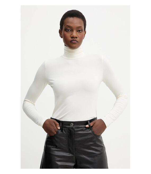 Μακρυμάνικο Weekend Max Mara MULTIF χρώμα: μπεζ, 2525946022600