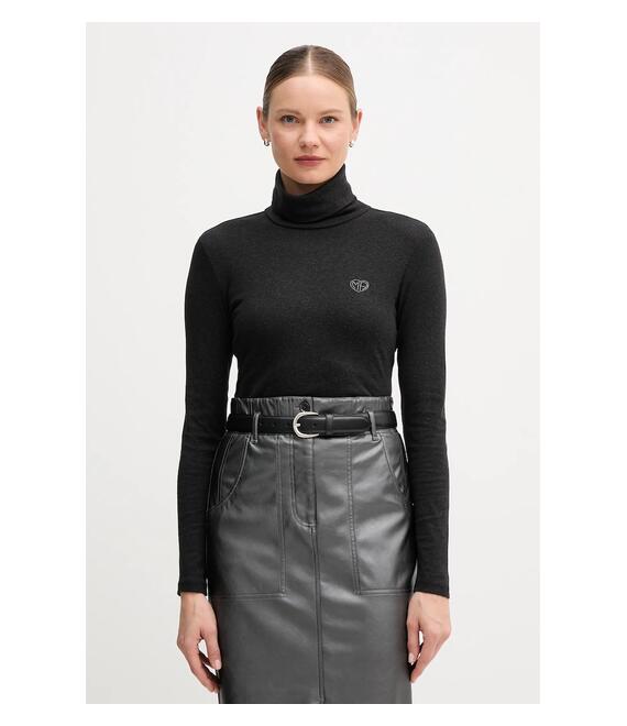 Μακρυμάνικο Marc Aurel χρώμα: μαύρο, 7736-7000-73906