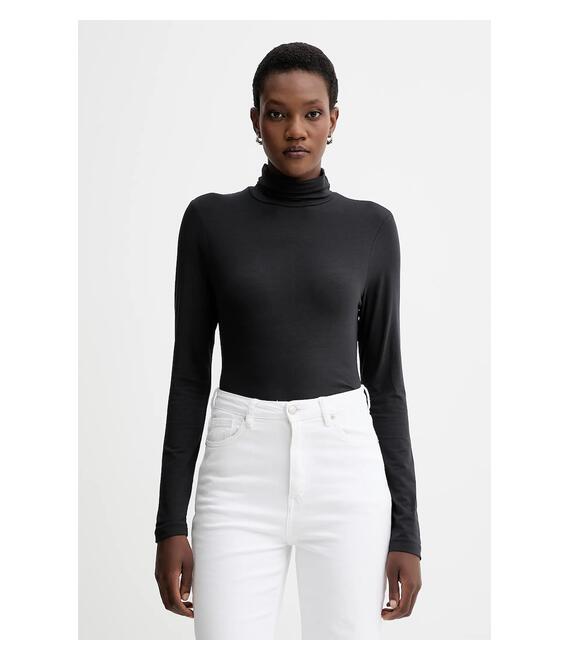 Μακρυμάνικο Marc O'Polo χρώμα: μαύρο, 5000007277