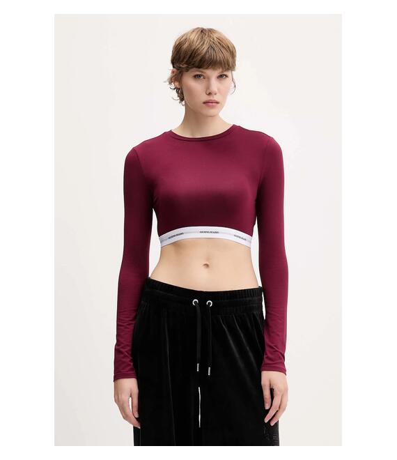 Μακρυμάνικο Guess Jeans χρώμα: μπορντό, W5BZ09 KBBU1