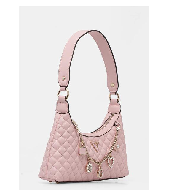 Τσάντα Guess EVERLEE χρώμα: ροζ, HWEG86 79180