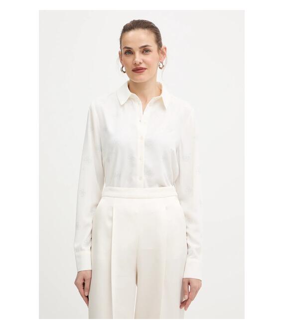 Πουκάμισο Guess χρώμα: μπεζ, W5BH80 W2982