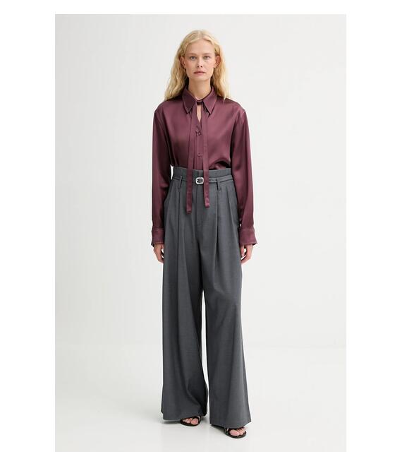 Πουκάμισο ISABELLE BLANCHE χρώμα: μπορντό, IS25FW-C059-T008