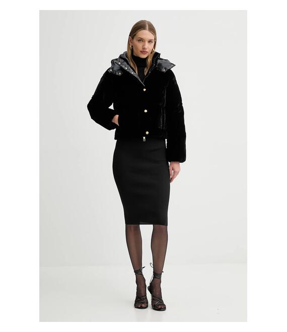 Βελούδινο σακάκι Elisabetta Franchi χρώμα: μαύρο, PI82D56E2