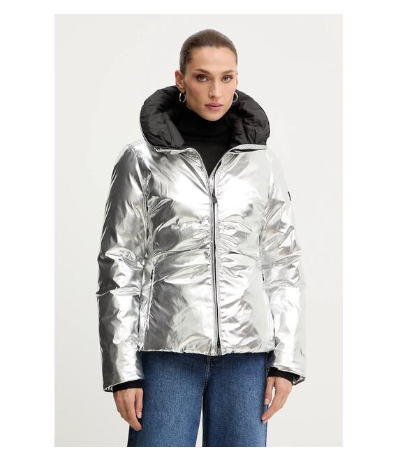 Μπουφάν Pinko χρώμα: ασημί, 106019 A2ZD