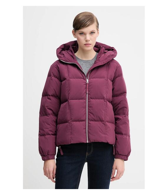 Μπουφάν με επένδυση από πούπουλα United Colors of Benetton χρώμα: μοβ, 22T6DN086