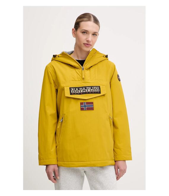 Μπουφάν Napapijri Rainforest χρώμα: κίτρινο, NP0A4GM6Y1O1