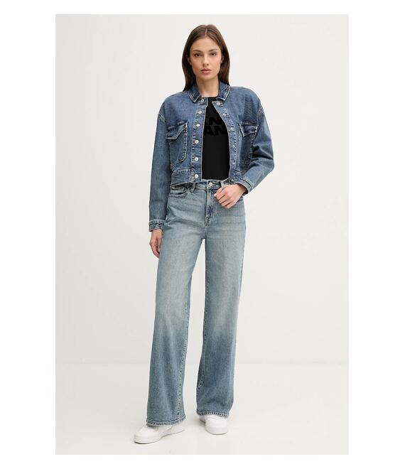 Τζιν μπουφάν Dkny χρώμα: μπλε, DJ5J6122