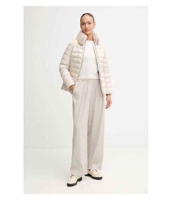 Μπουφάν με επένδυση από πούπουλα Geox BETTANIE χρώμα: μπεζ, W5626T T3122