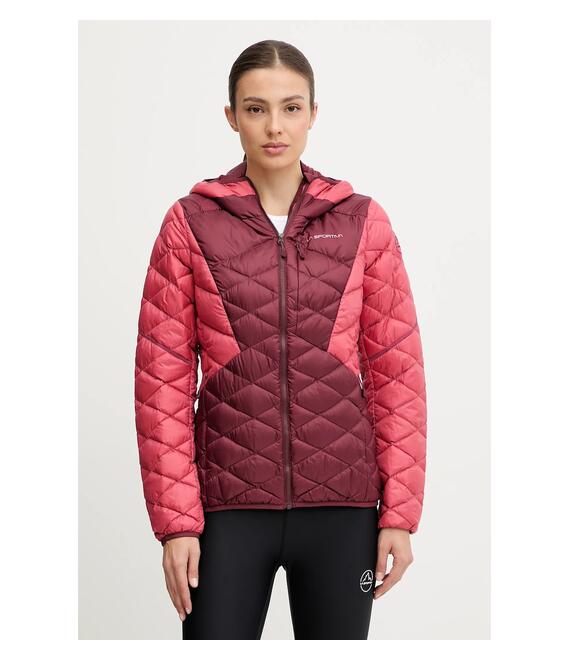 Πουπουλένιο αθλητικό μπουφάν LA Sportiva Pinnacle Down χρώμα: μπορντό, ZASJ098